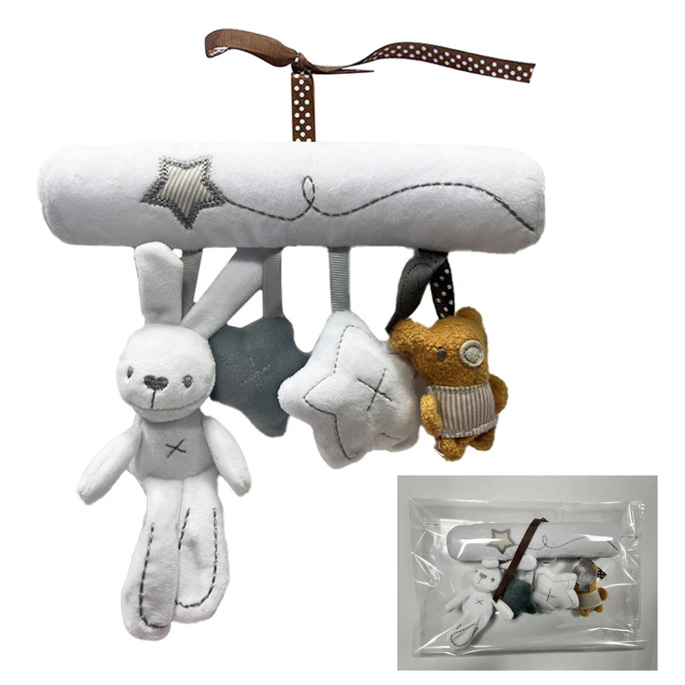 Plüsch-Mobile Hase – Kinderwagenkette mit Glöckchen