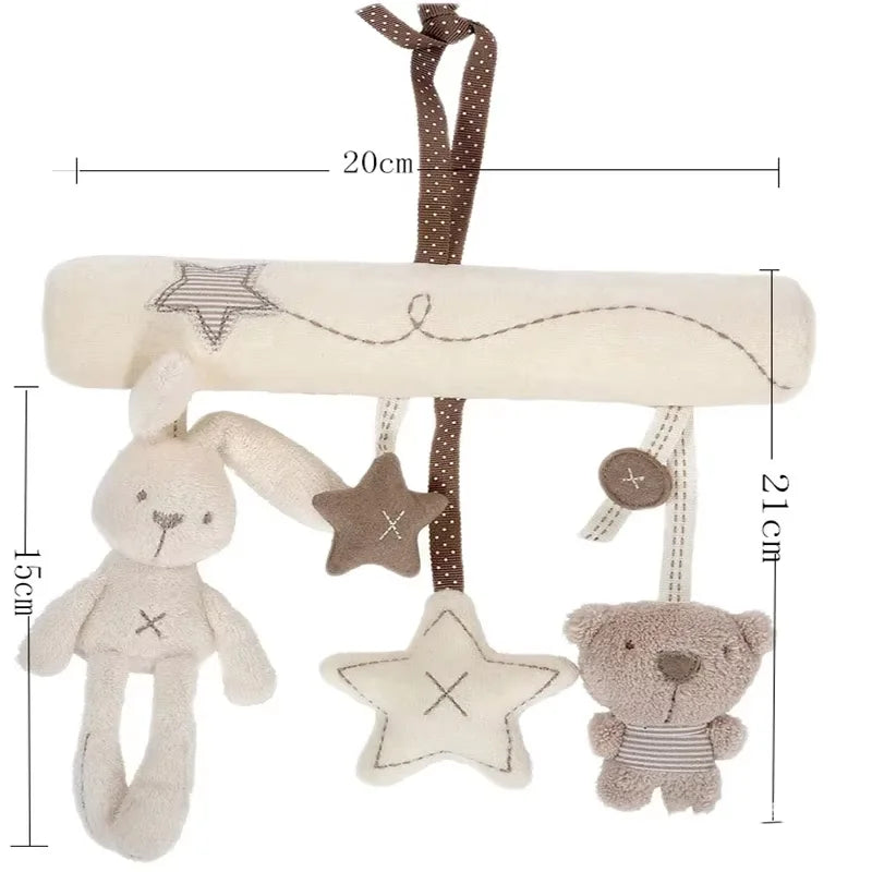 Plüsch-Mobile Hase – Kinderwagenkette mit Glöckchen