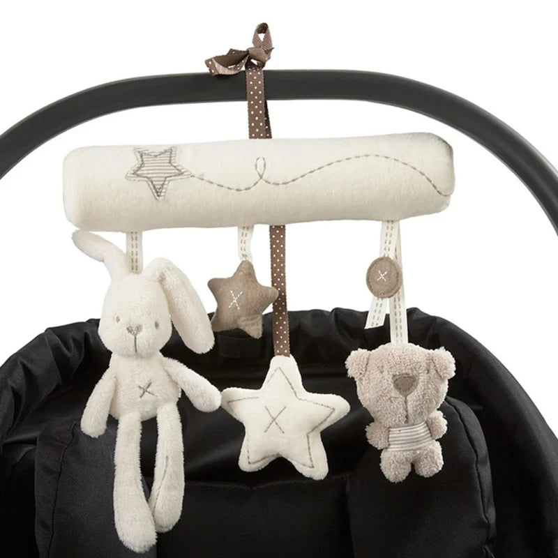 Plüsch-Mobile Hase – Kinderwagenkette mit Glöckchen