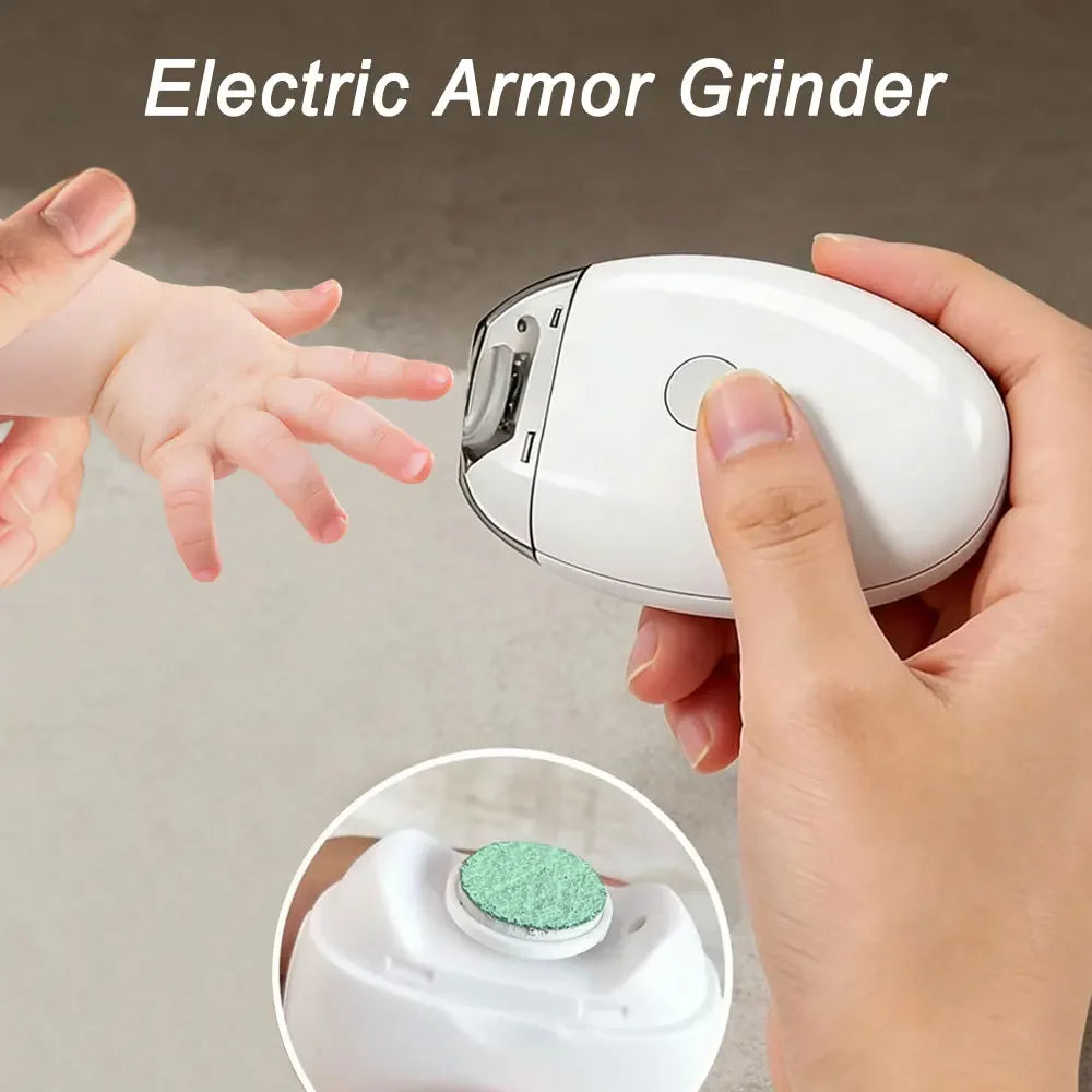 2-in-1 Electric Nail Clipper with LED Light, Automatic Nail Grinder and Trimmer for Babies, Mini Manicure Tool, Nail Care