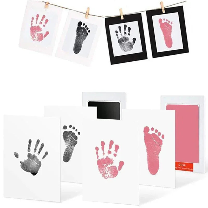 Baby-Abdruckset – Tintenloses Hand- & Fußabdruck-Kissen