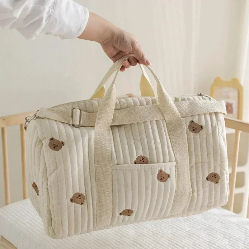 Wickeltasche Bär – Großer Baby-Organizer für den Kinderwagen