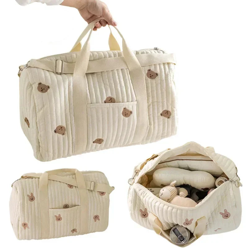 Wickeltasche Bär – Großer Baby-Organizer für den Kinderwagen