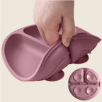 1PCS Baby Sucker Silikon Essplatte BPA FREI Kinder Gerichte Saug Toddle Training Geschirr Kinder Fütterung Schüsseln Baby Zeug