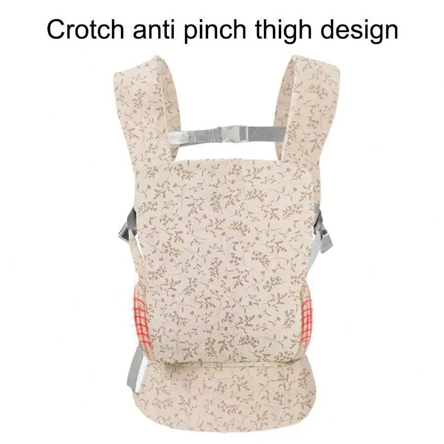 1Pc Baby Carrier, Multifunctional 4-in-1 Hip Seat Carrier, Adjustable Comfortable Front and Back Straps, Portable and Suitable for All Seasons, a Labor-Saving Tool for Mothers to Hold Their Babies Hands-Free