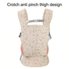 1Pc Baby Carrier, Multifunctional 4-in-1 Hip Seat Carrier, Adjustable Comfortable Front and Back Straps, Portable and Suitable for All Seasons, a Labor-Saving Tool for Mothers to Hold Their Babies Hands-Free