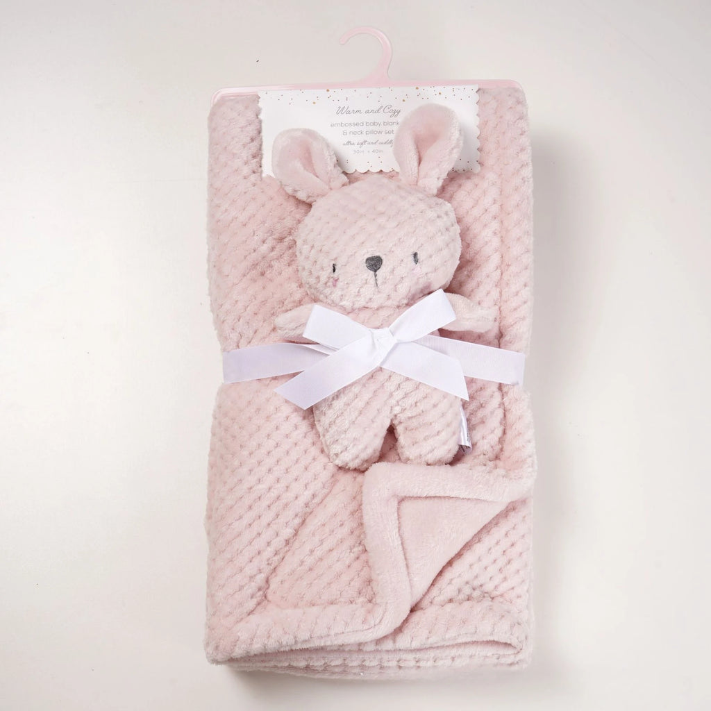 Baby-Kuscheldecke mit Schnuller – 2-teiliges Set
