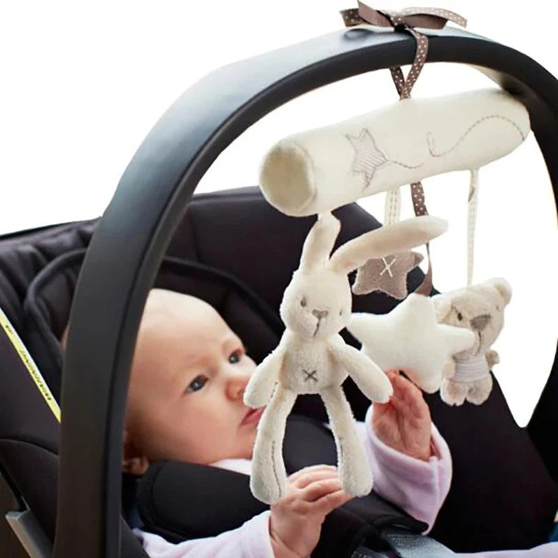 Plüsch-Mobile Hase – Kinderwagenkette mit Glöckchen