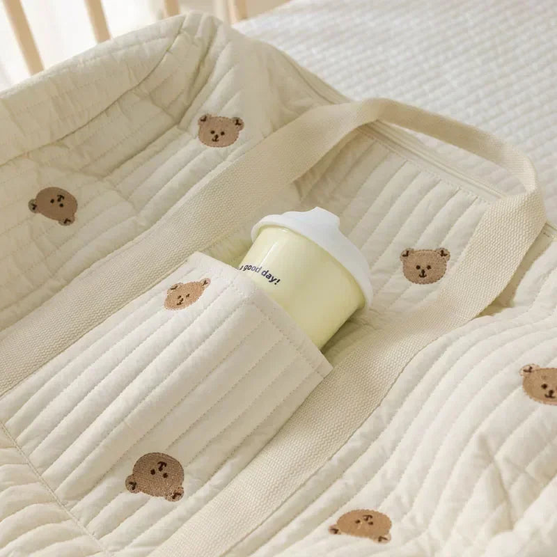Wickeltasche Bär – Großer Baby-Organizer für den Kinderwagen