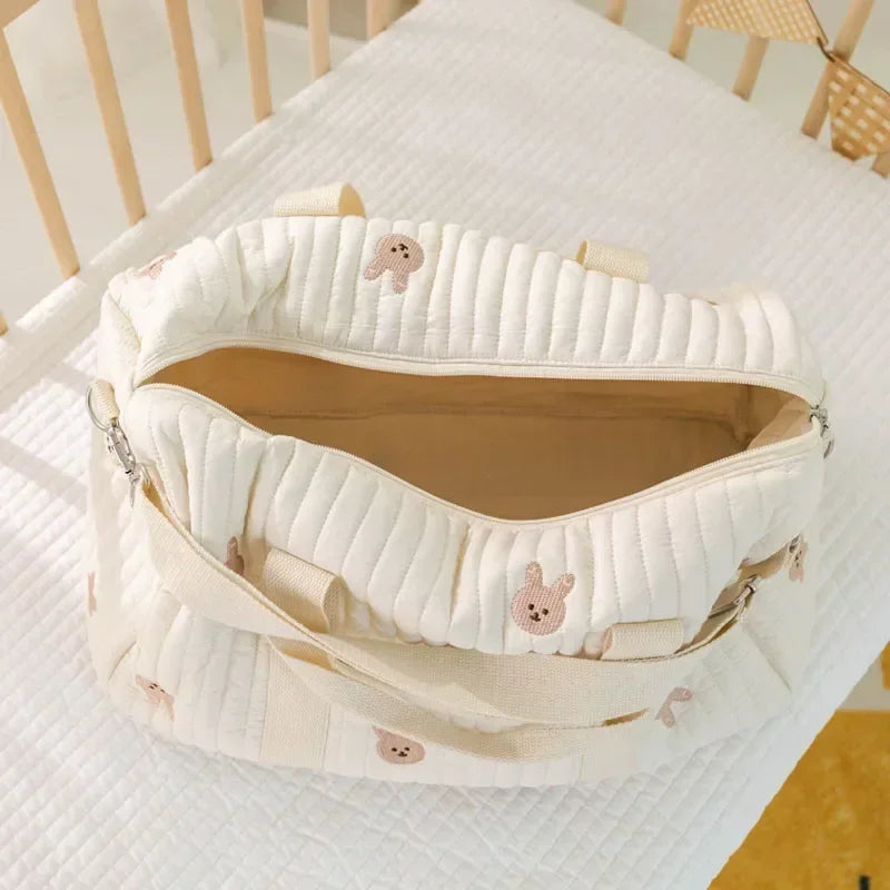Wickeltasche Bär – Großer Baby-Organizer für den Kinderwagen