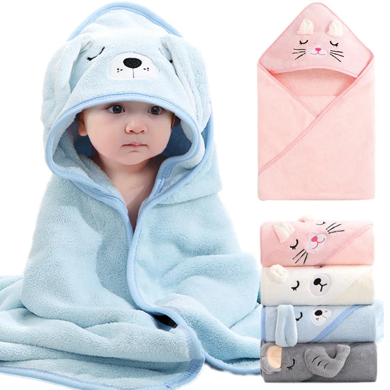 Baby-Kapuzenhandtuch Tier – Weiches Badetuch mit Kapuze