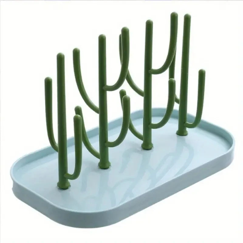 Baby Tree-shaped Milk Bottle Drain Rack, Dust-proof Milk Bottle Holder, Cup Drain Rack Easter Gift