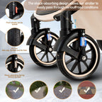 3 in 1 baby Prams Pushchair with high landscape Adjustable Handle Travel Pram with Mosquito Net Baby Stroller Aluminum frame