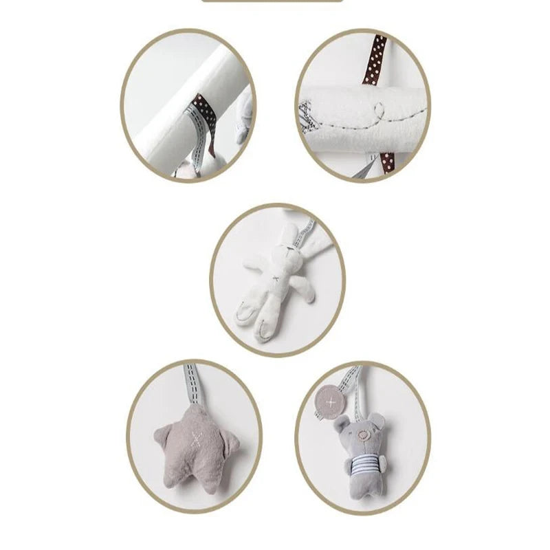 Plüsch-Mobile Hase – Kinderwagenkette mit Glöckchen