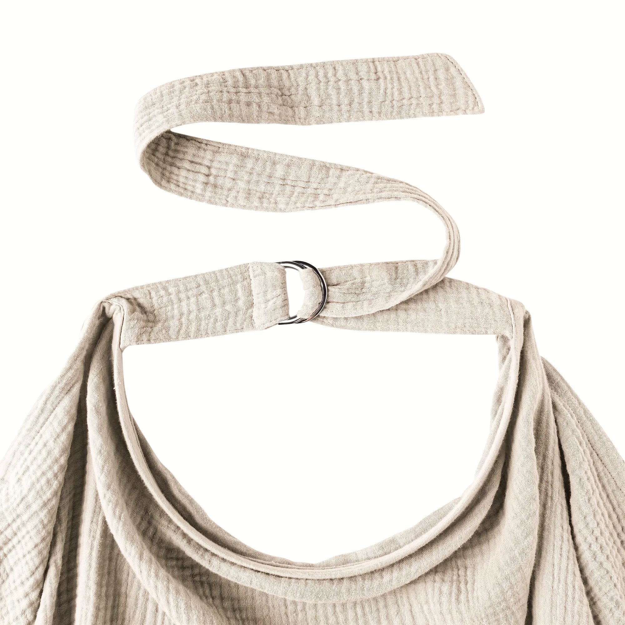 1 pc Nursing Cover Cloth - Outdoor Breastfeeding Shawl, Anti-Exposure Gauze Feeding Cover-up, Breathable Nursing Scarf for Mater