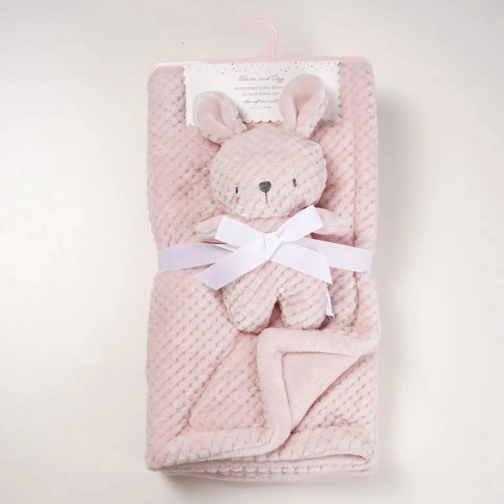 Baby-Kuscheldecke mit Schnuller – 2-teiliges Set