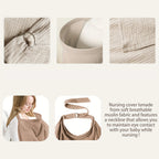 1 pc Nursing Cover Cloth - Outdoor Breastfeeding Shawl, Anti-Exposure Gauze Feeding Cover-up, Breathable Nursing Scarf for Mater
